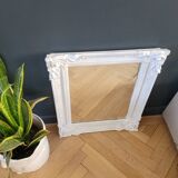 Antique mirror with painted wooden frame