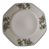 Assiette piédouche porcelaine de Vierzon – Edgar Gaucher, années 50