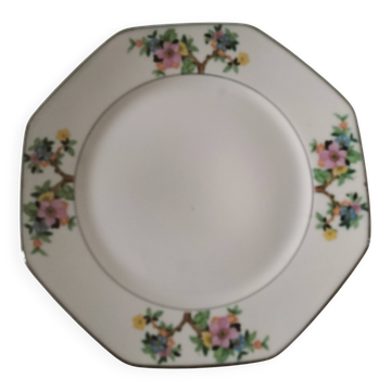 Assiette piédouche porcelaine de Vierzon – Edgar Gaucher, années 50