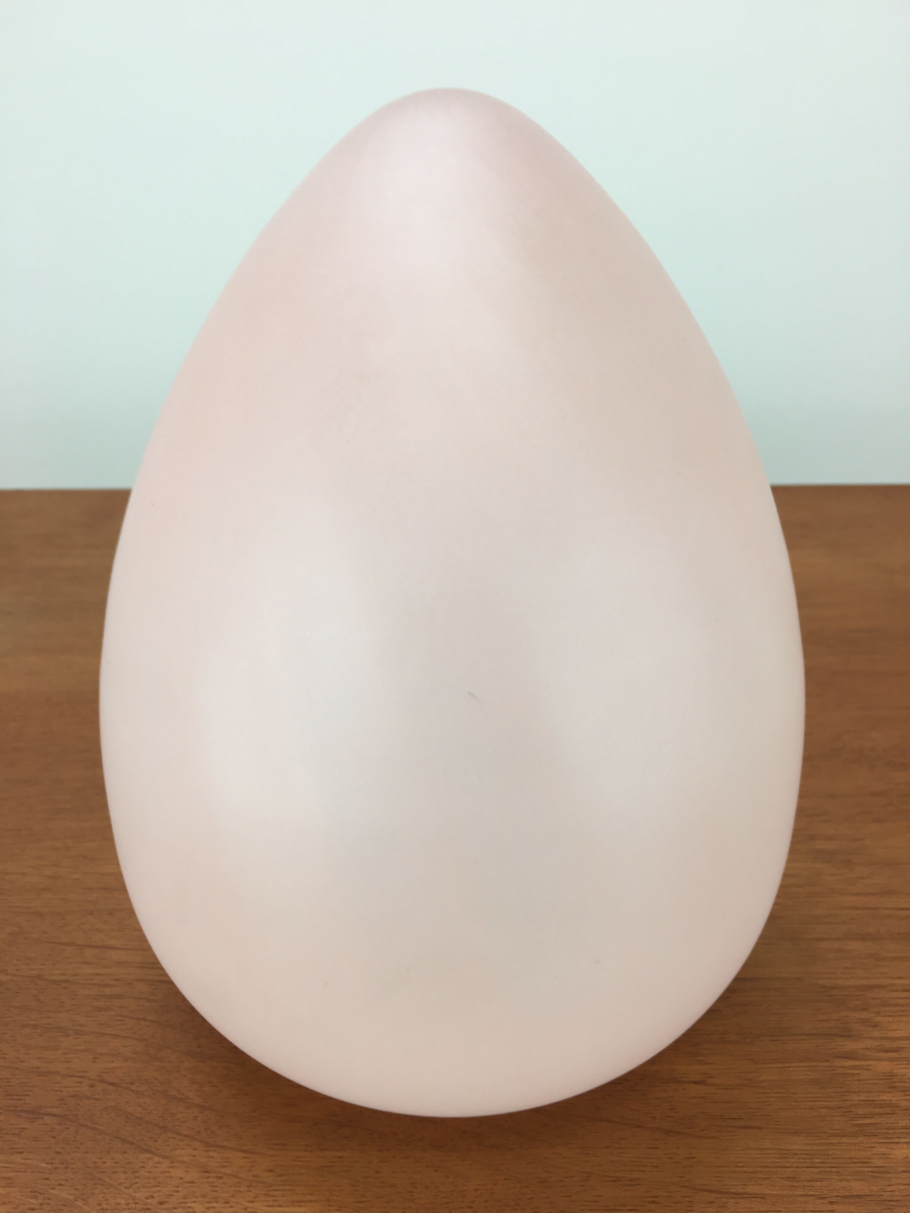 Pink Murano glass egg lamp, 70s