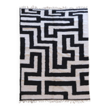 Black and White Berber Rug - 347 x 242 cm