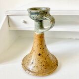 Stoneware candle holder Pierre Digan La Borne, 60s/70s