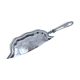 Picks up silver metal crumbs