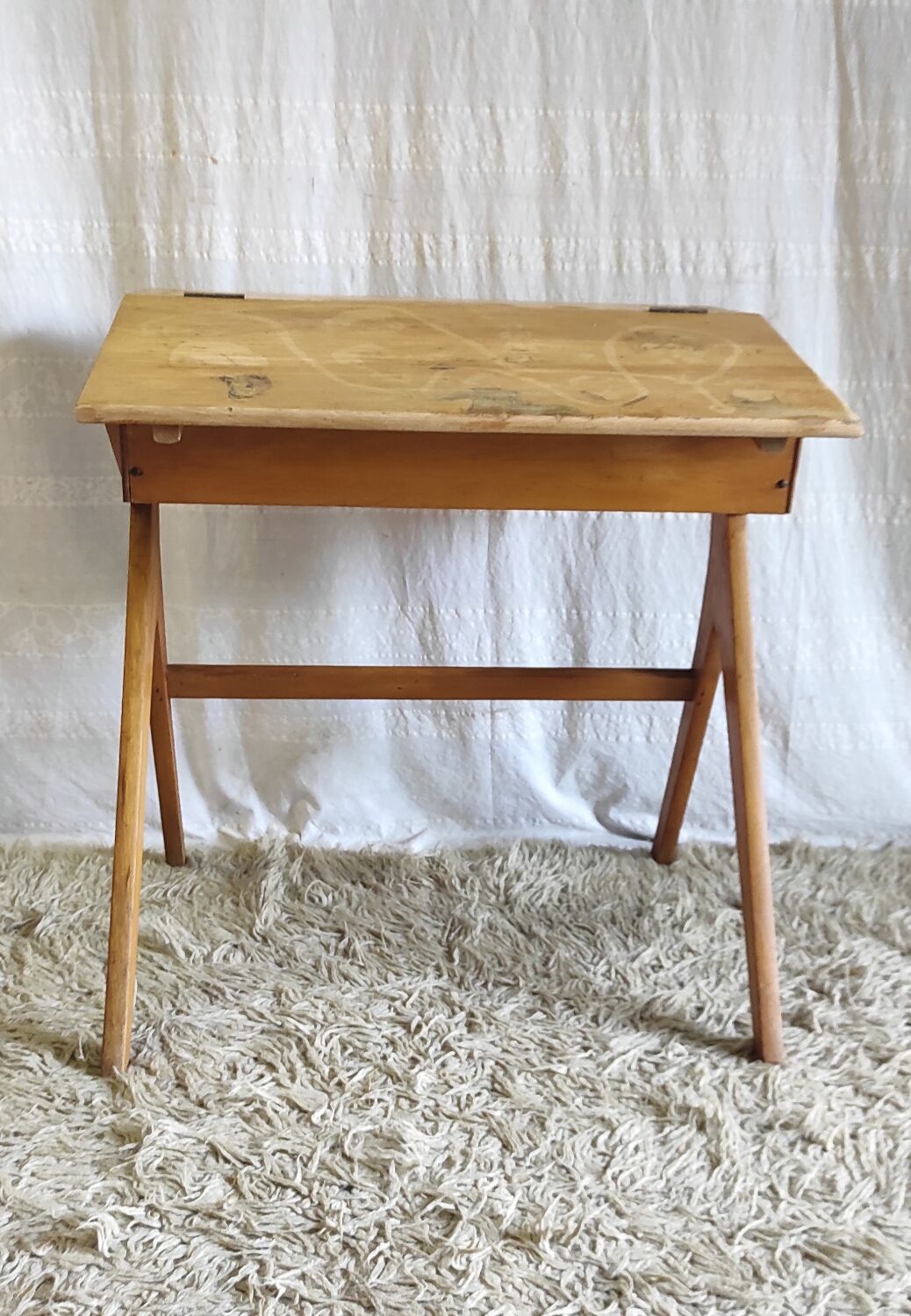 School desk compass feet - 50s/60s