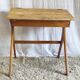 Bureau écolier pieds compas - années 50/60