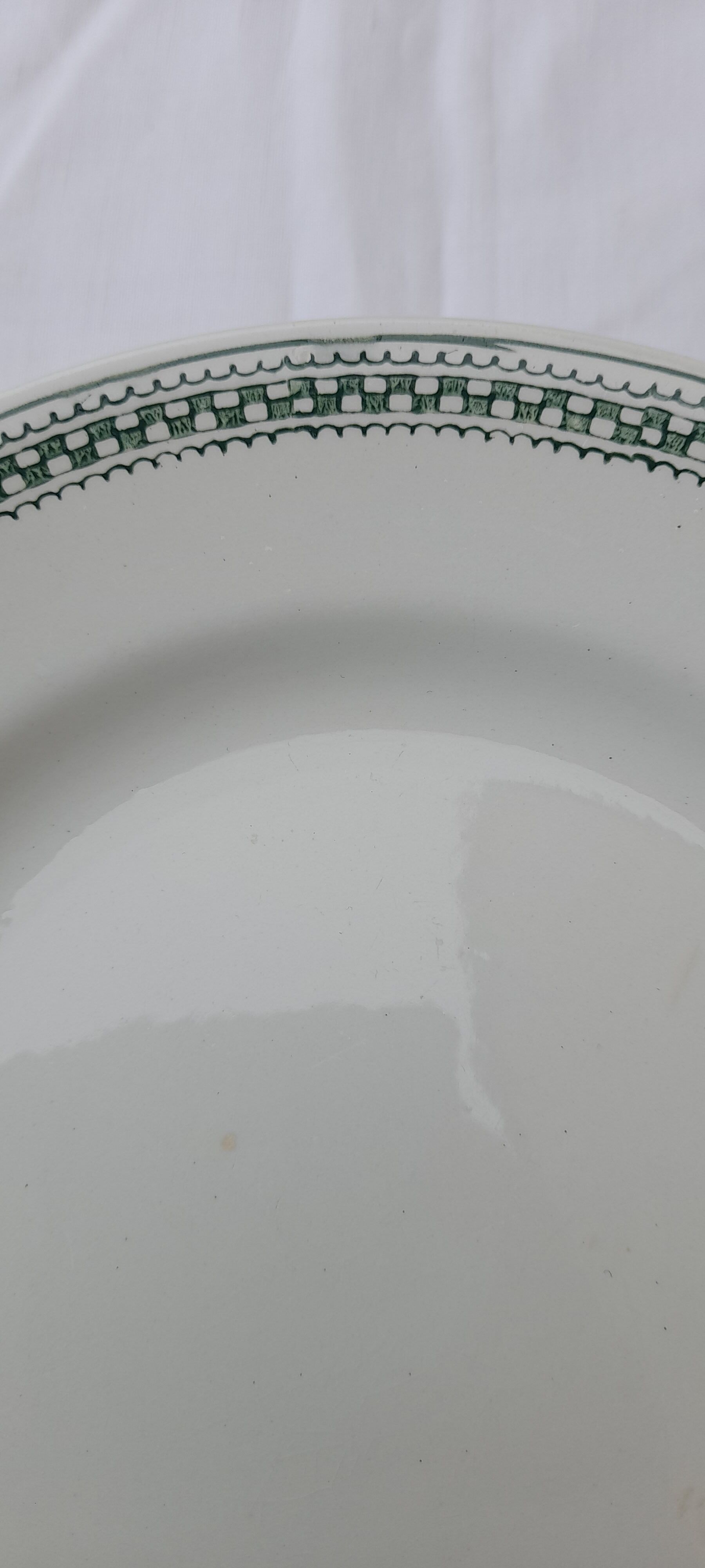 9 plates in earthenware of Saint Amand model 4015 diam 22,5 cm