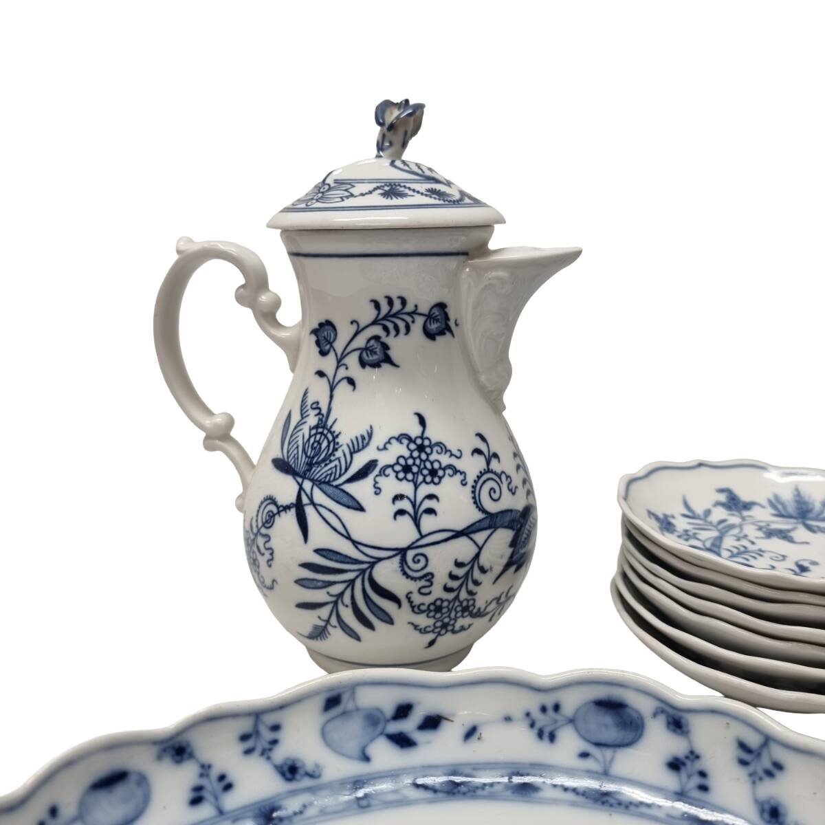 Various Porcelain Carl Teichert Meissen Tableware, from around 1900