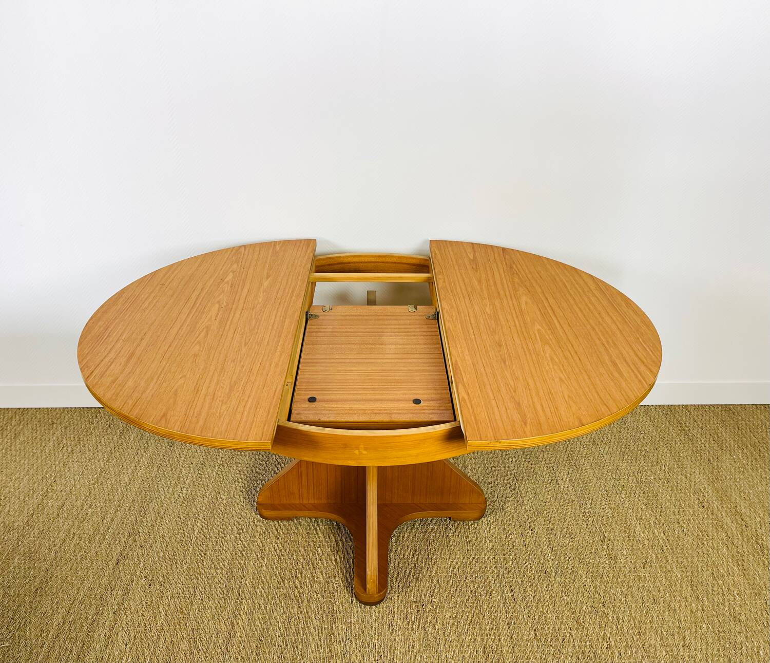 Vintage Scandinavian round dining table