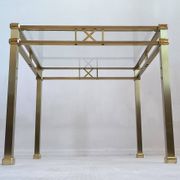 Beautiful square gold coffee table Orsenigo Italy collection 'Art Deco'