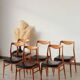 Set of 6 Vintage Scandinavian Teak Chairs – 1960s