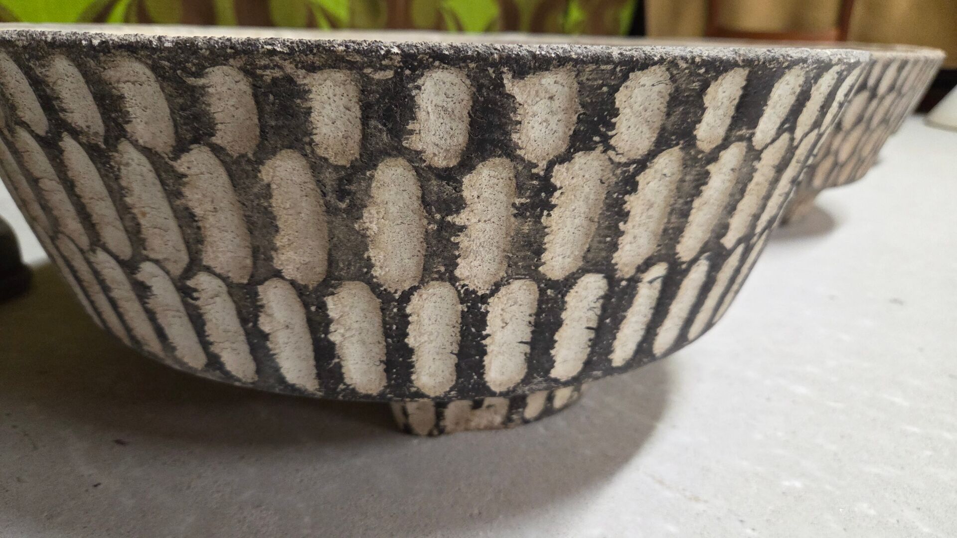 Mid-century textured concrete planter – Switzerland, 1960