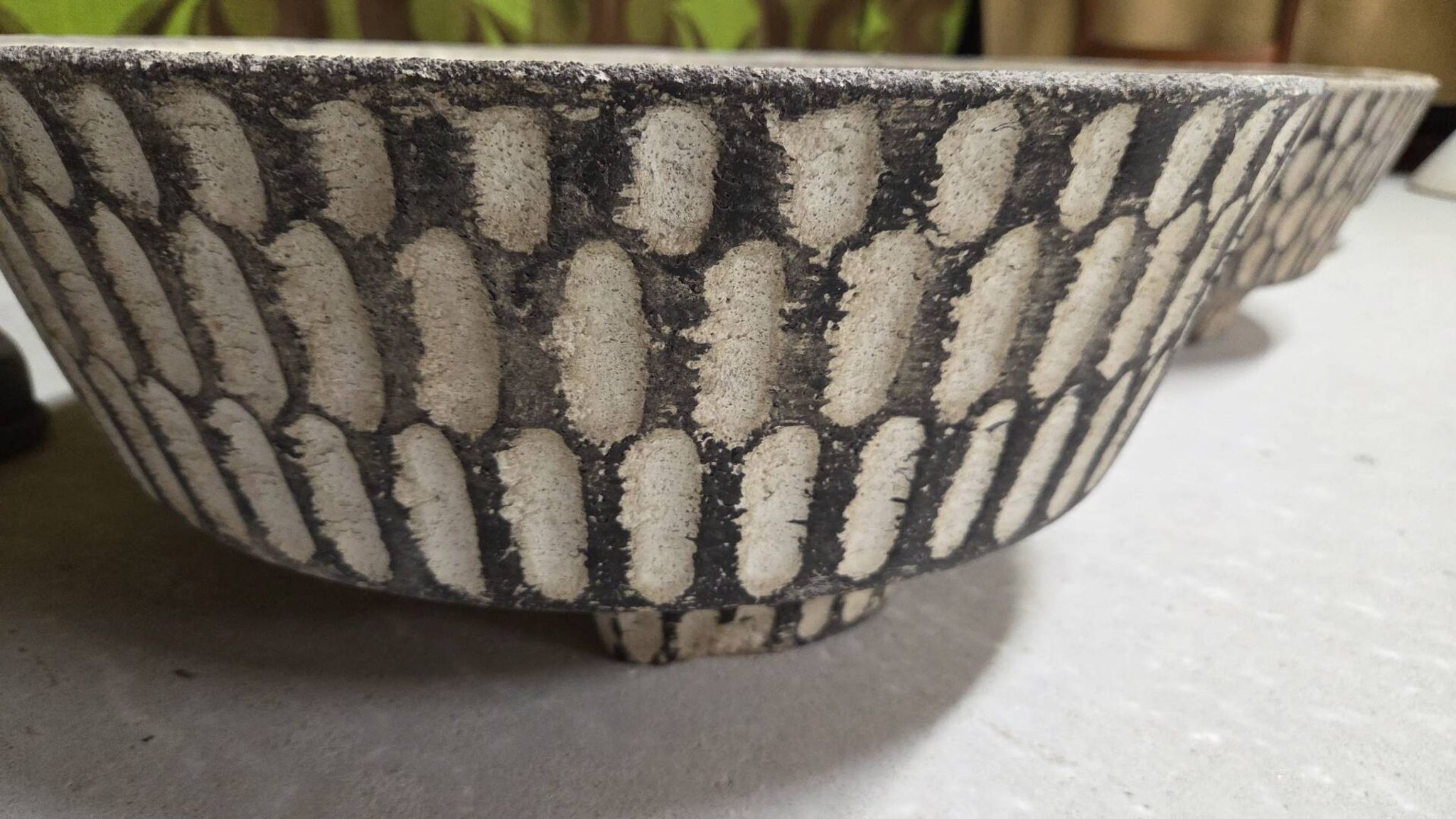 Mid-century textured concrete planter – Switzerland, 1960