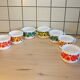 7 Arcopal lotus cups