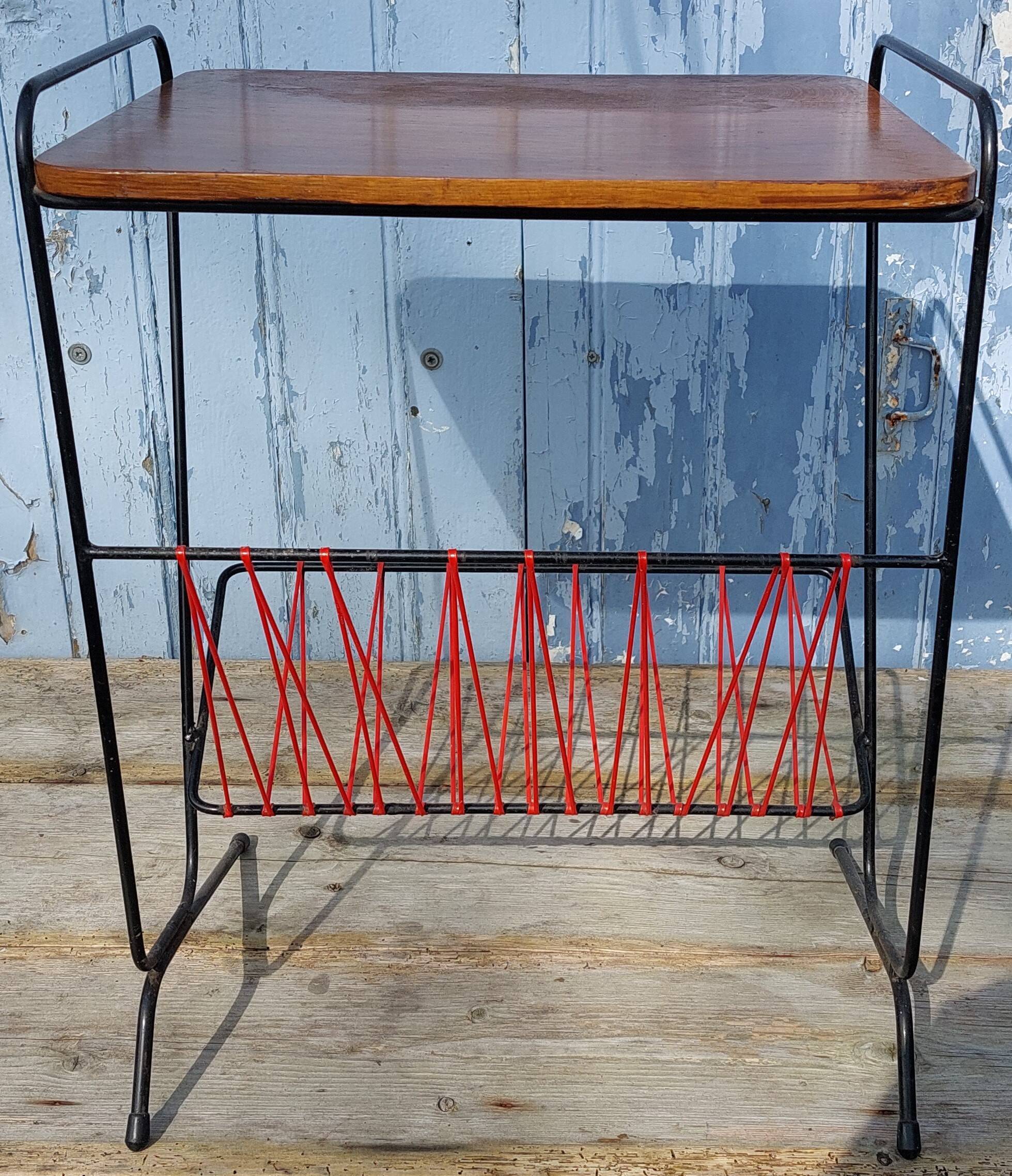 magazine holder side table