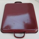 Ensemble de 4 plats en  fer émaillé- anciens