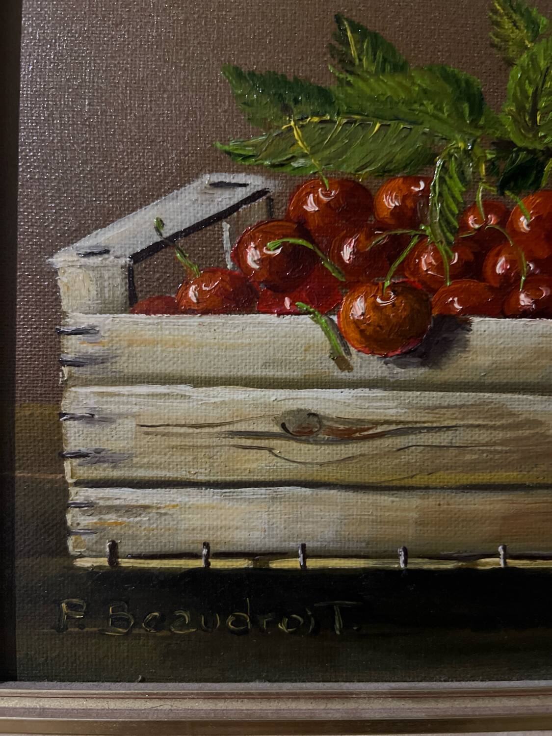 Painting Natur Morte cherry