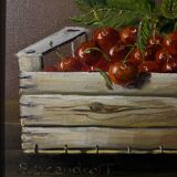Painting Natur Morte cherry