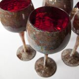 Set of 4 glasses of "Mimoza"