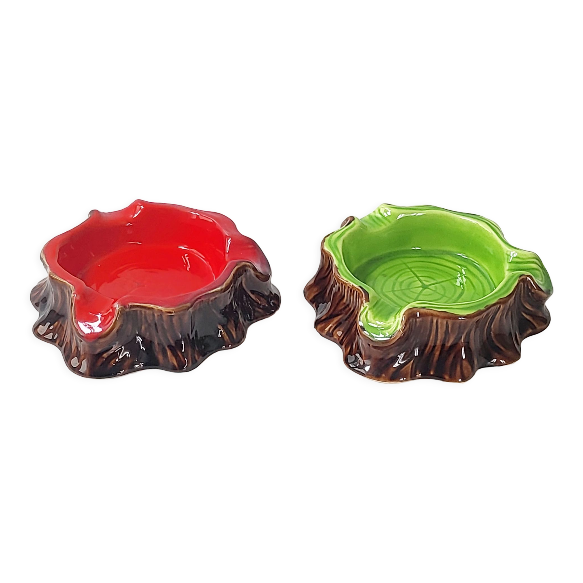 Pair of vintage Vallauris ashtrays 1960