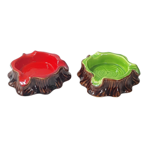 Paire de cendriers Vallauris vintage