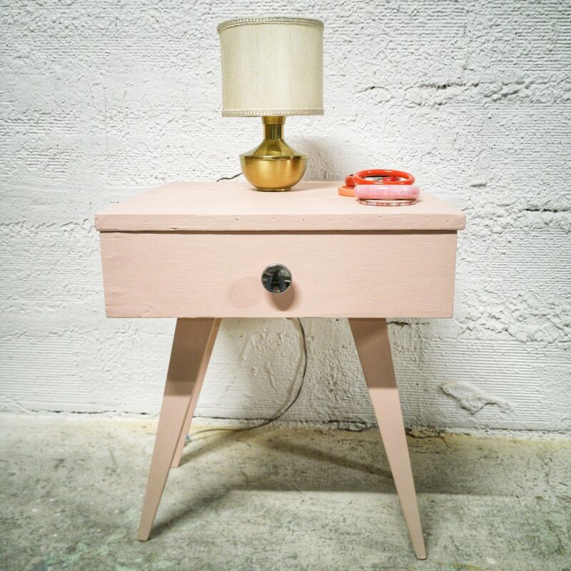 Girly vintage bedside