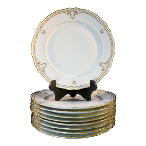 9 grande assiettes plates