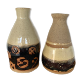 Artisanal sandstone form bottles