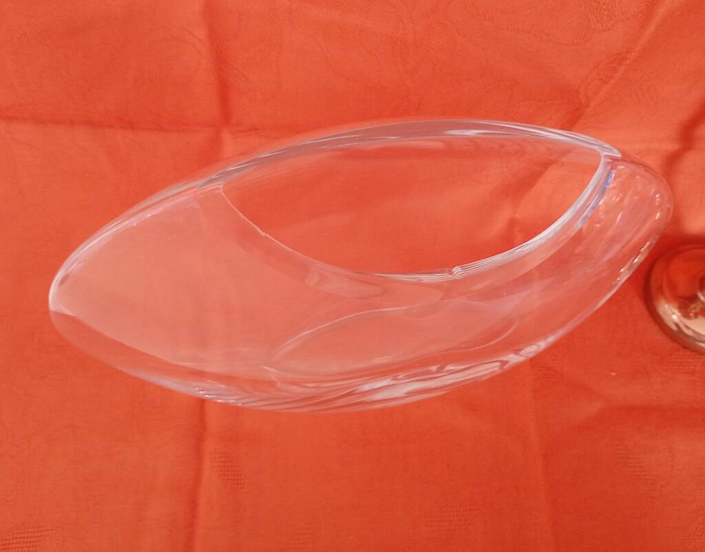 Large Mid-Century Modern "Aava" Glass Vase by Markku Salo for Iittala