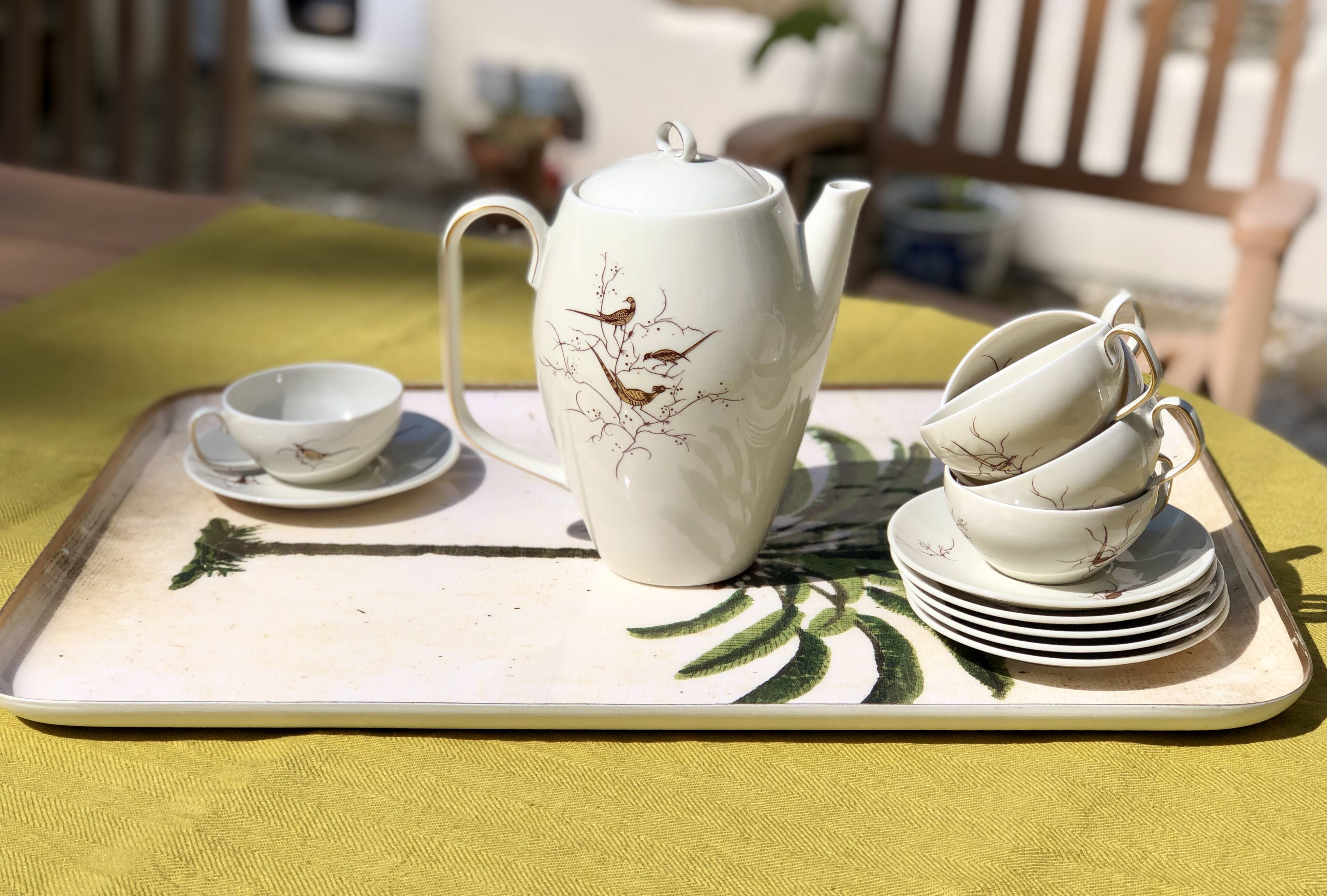 Service à café en porcelaine de Limoges Raynaud