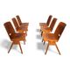 Set of 6 stackable dining chairs in Bauhaus style, 1960