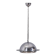 VINTAGE 1970S CHANDELIER IN CHROME-PLATED METAL AND GLASS, ITALIAN DESIGN