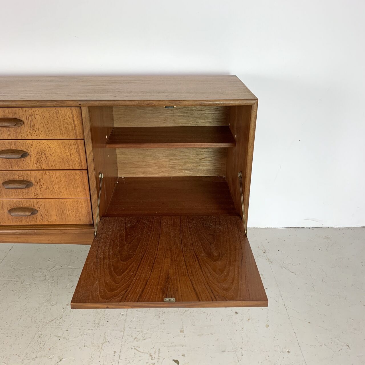 Mid-century teak line by G gold label plan