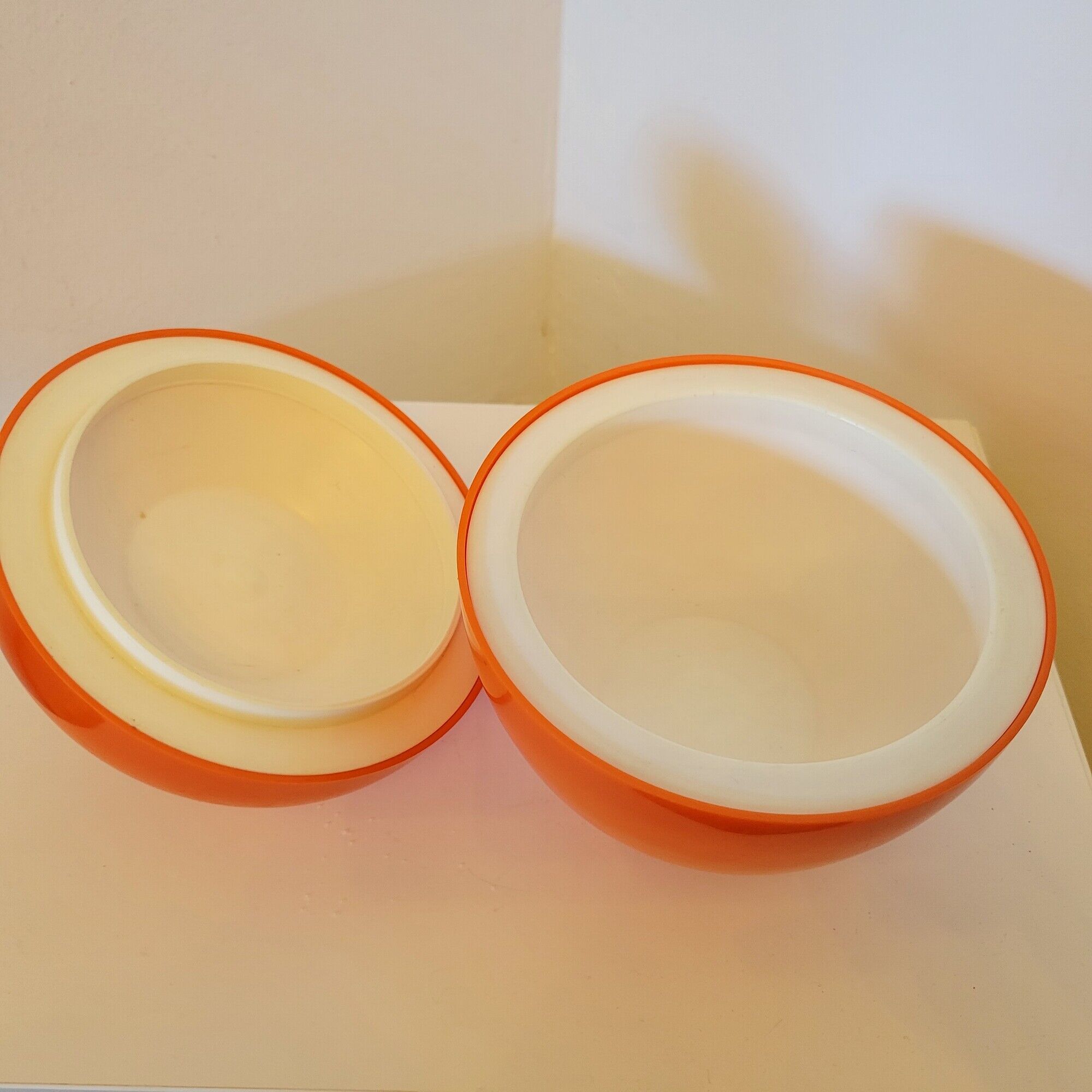 Ice bucket vintage ice cubes 70s orange apple Somm Paris