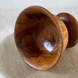 Empty pocket in olive wood
