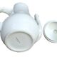 White ceramic coffee pot from Sarreguemines.