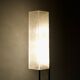 Lampadaire années 60' plastique moulé et acier laqué noir