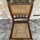 Chaise ancienne neo renaissance chêne + assise + dossier cannées vintage