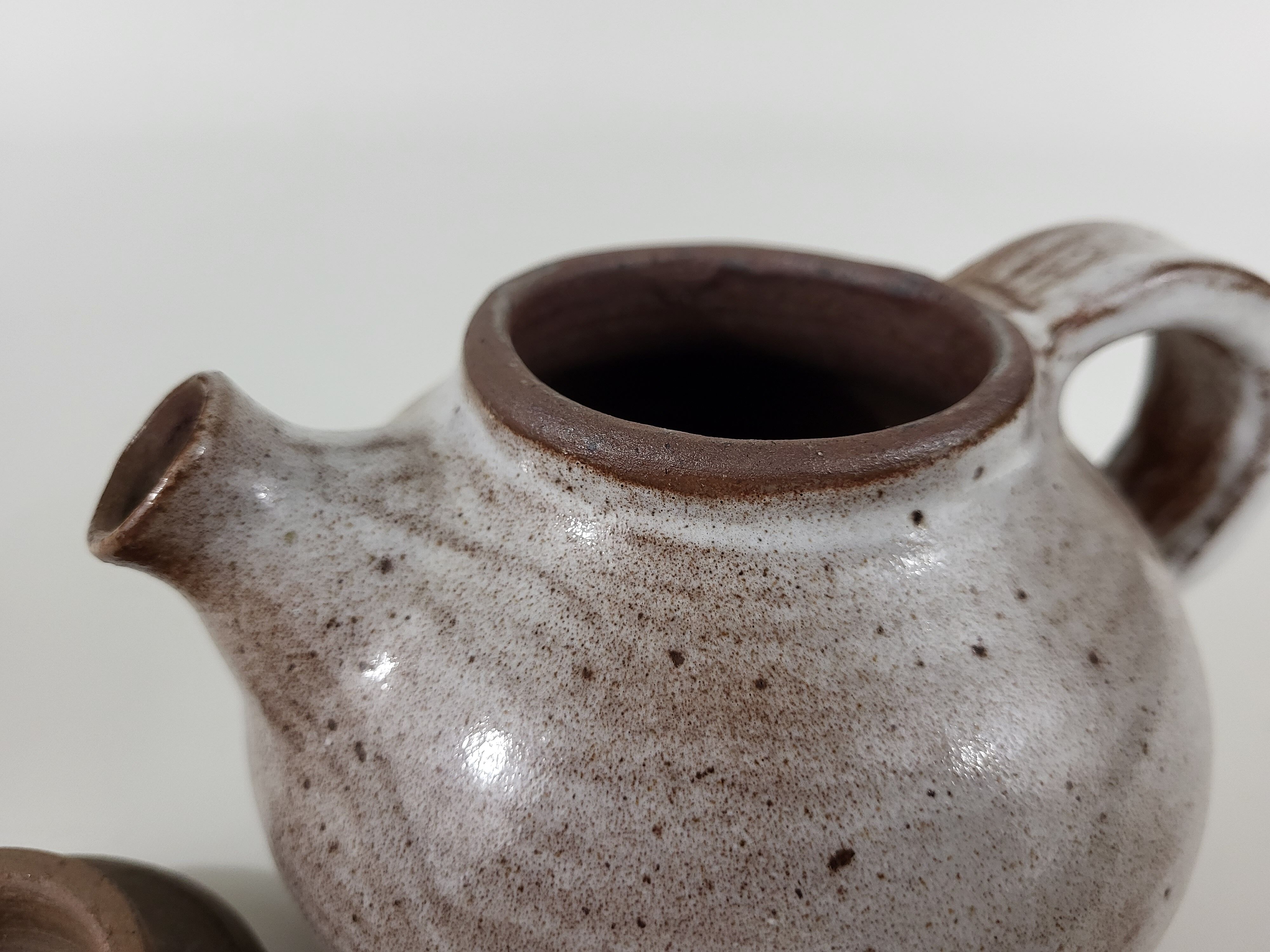 Stoneware teapot by Ratilly J&N Pierlot Puisaye