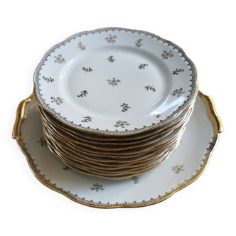 Vintage SFP porcelain dessert service