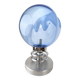 1970s Toni Zuccheri 'Membrane' Blue Murano Glass & Chrome Table Lamp