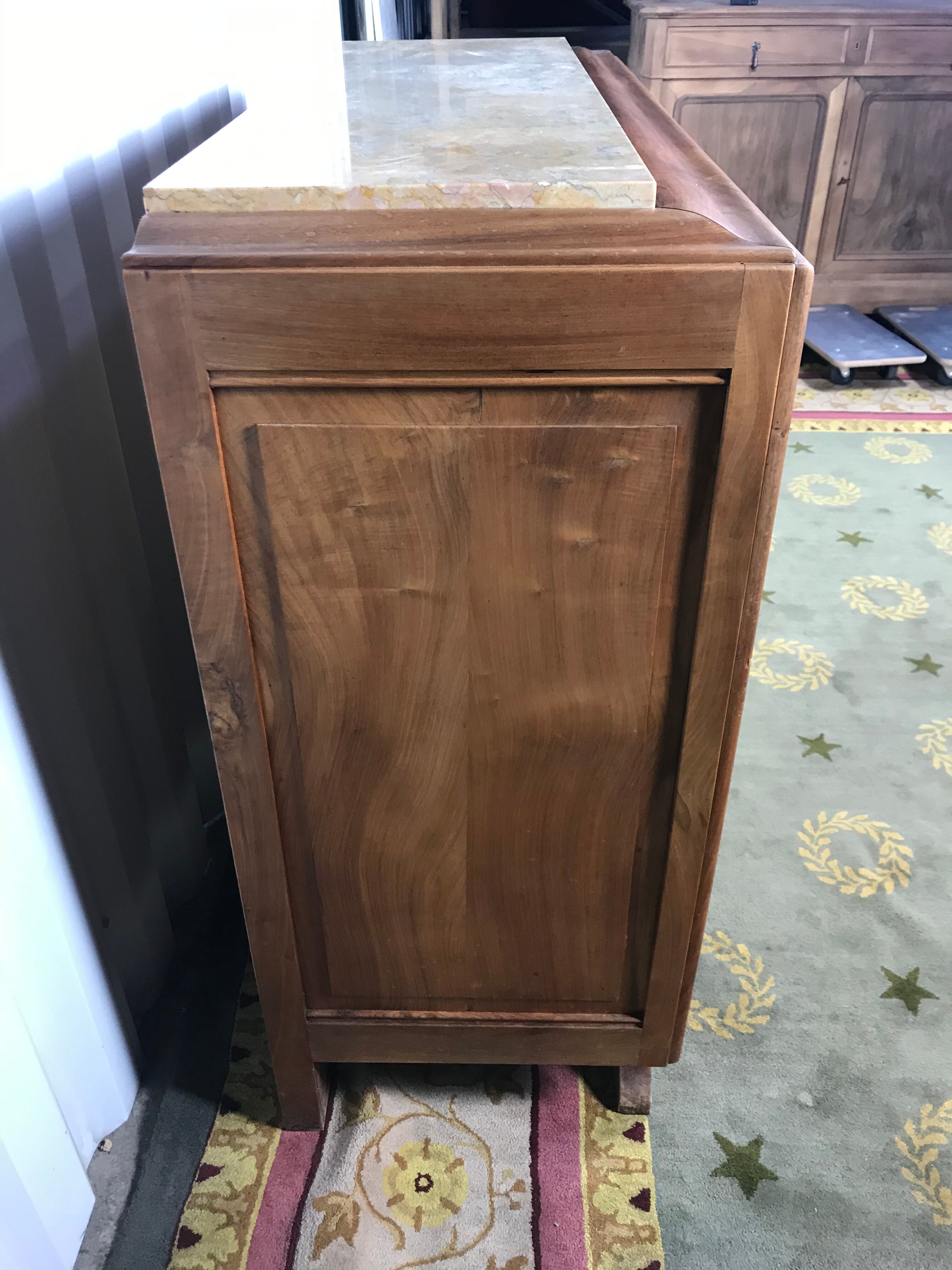 Art Deco buffet walnut carved