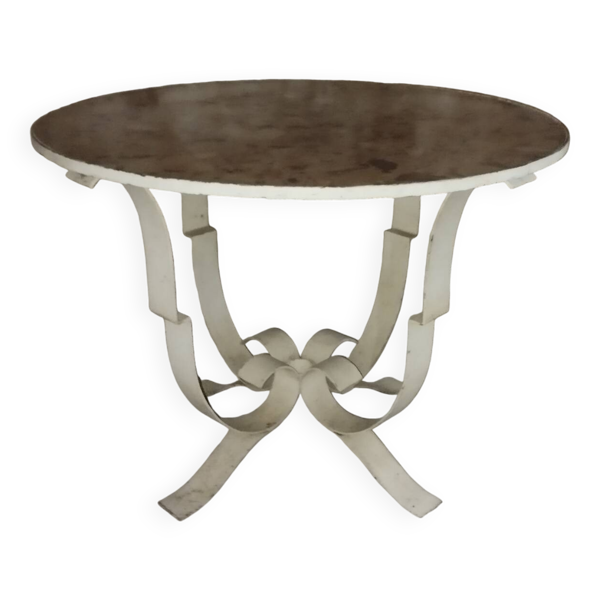 Guéridon table d'appoint art déco marbre