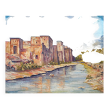 Tableau HSP 1956 "Kasbah Talat n’Yacoub" Orientalist Morocco