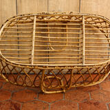 Vintage rattan couffin