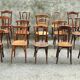 Lot de 15 chaises bistrot vintage