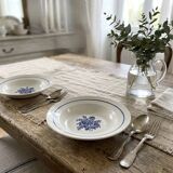 Pair of old hollow plates in earthenware