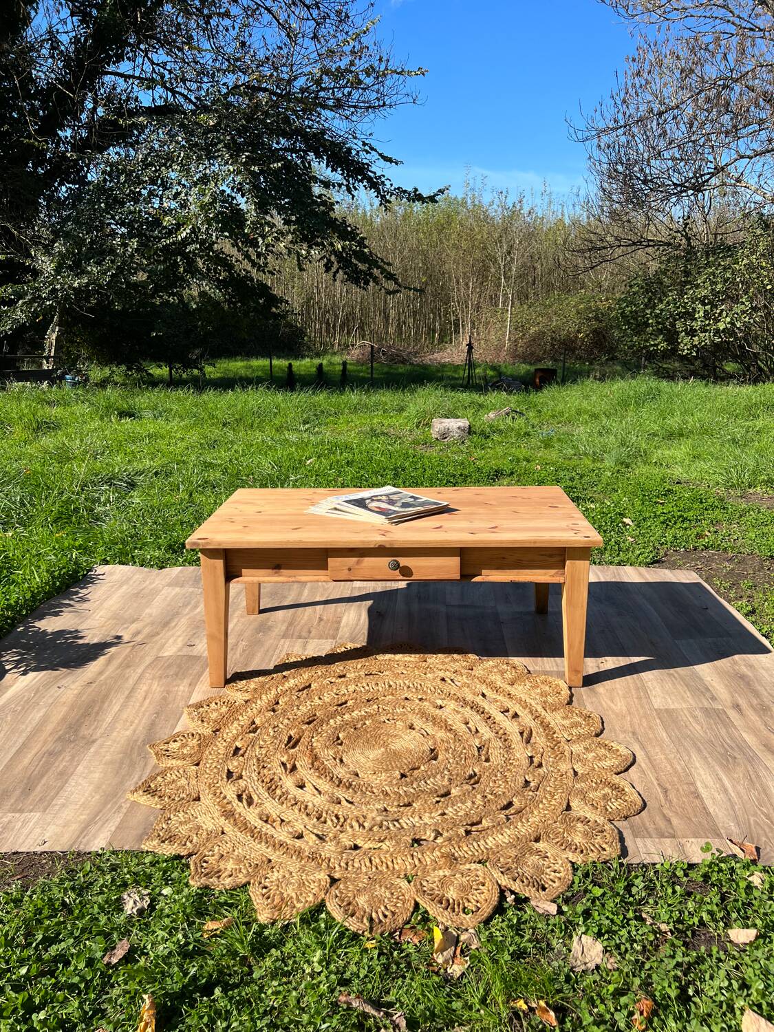 Pine coffee table