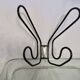 Wall mounted coat rack, Ikea, 4 hooks, 1980, Memphis