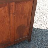 Parisian sideboard in oak and walnut 2 doors 2 drawers from the 20s
