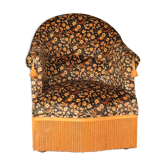 Velvet toad chair